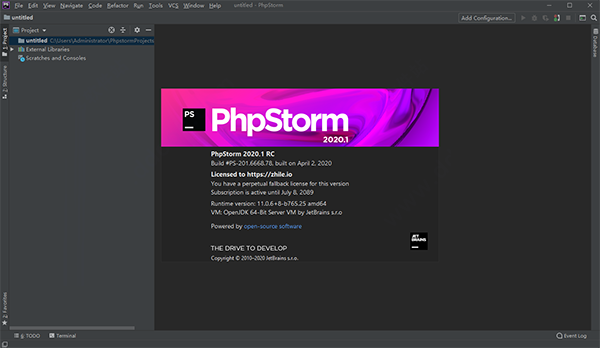 JetBrains PhpStorm中文破解版 V2020.2.2