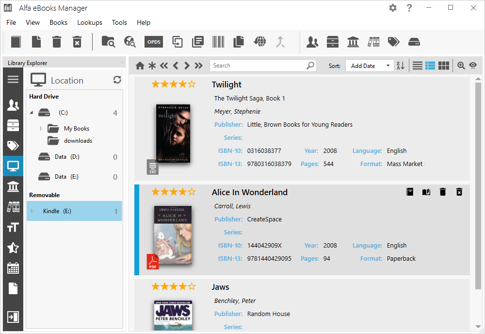 Alfa eBooks Manager无限制破解版 V8.4.35.1