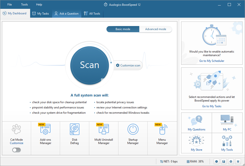 Auslogics BoostSpeed 12中文破解版(系统优化工具) V12.0