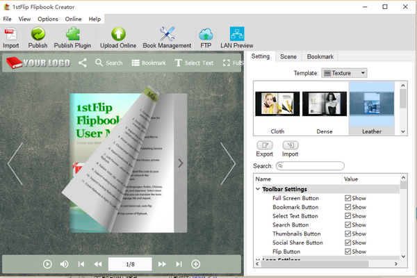 1stFlip FlipBook Creator Pro中文破解版 V2.7.5