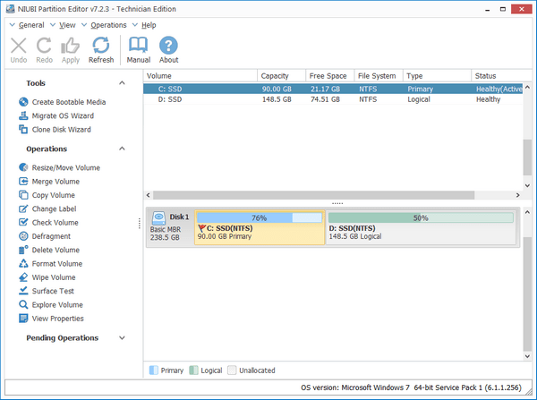 NIUBI Partition Editor注册破解版 V7.3.6