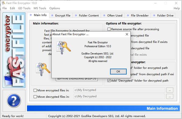 Fast File Encryptor破解版 V10.0