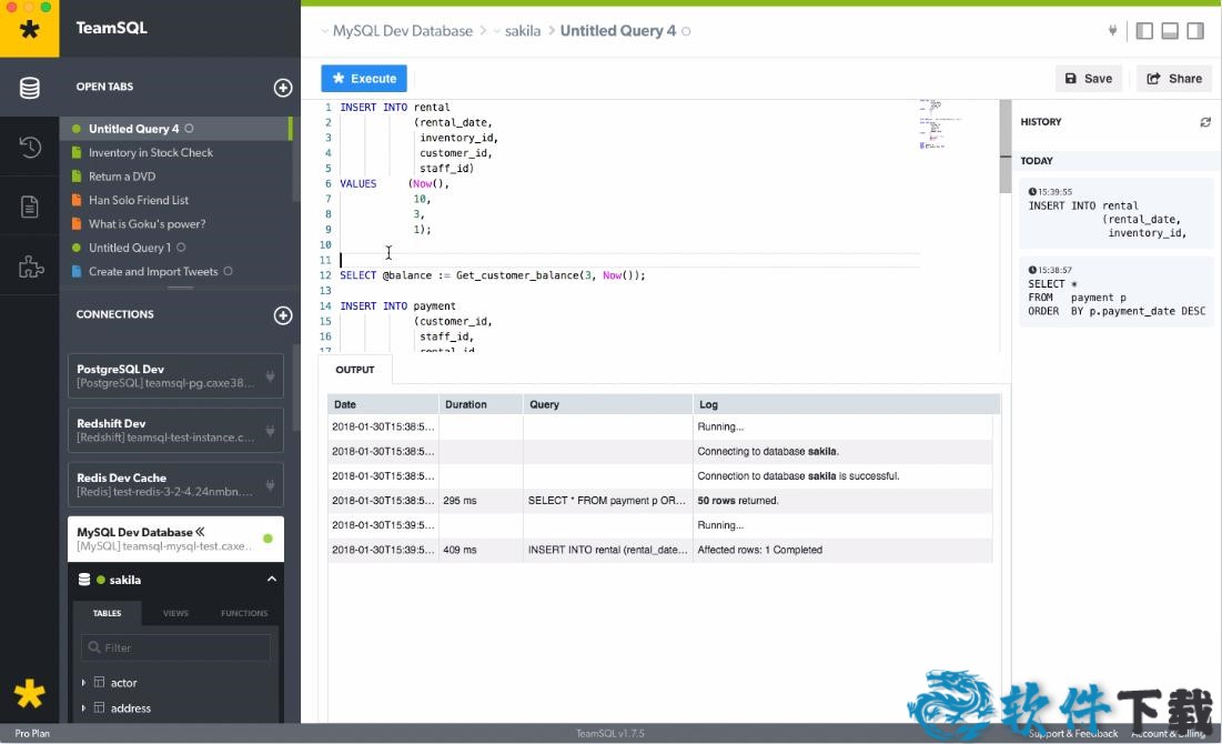 TeamSQL mac版下载截图2