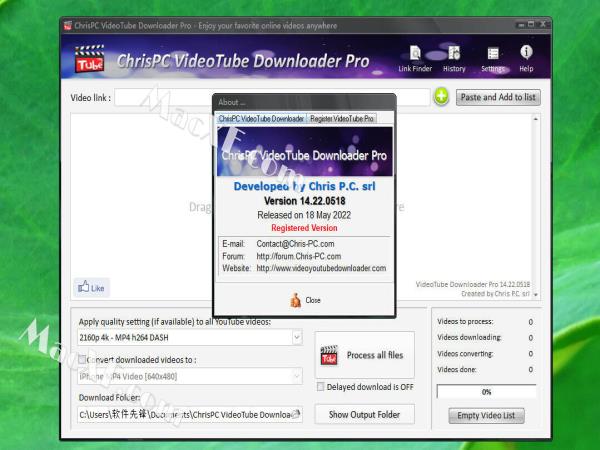 ChrisPC VideoTube Downloader Pro(视频下载工具)v14.22.0518破解版