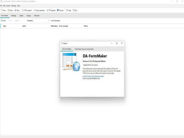 DA-FormMaker Pro(HTML表单制作软件)v4.14破解版