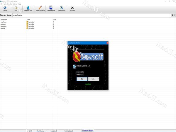 VovSoft Domain Checker(域名批量检测工具)v7.0激活版