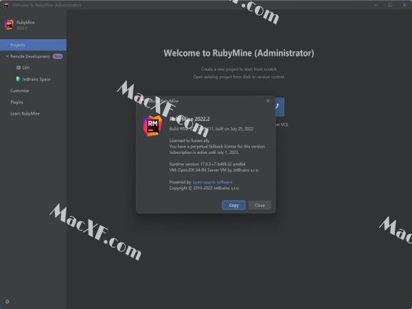 RubyMine 2022v2022.2.0 中文激活版
