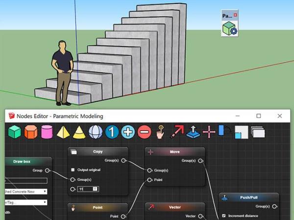 Parametric Modeling v0.0.7(支持Sketchup2015-2022)参数化建模草图大师中文插件免费版